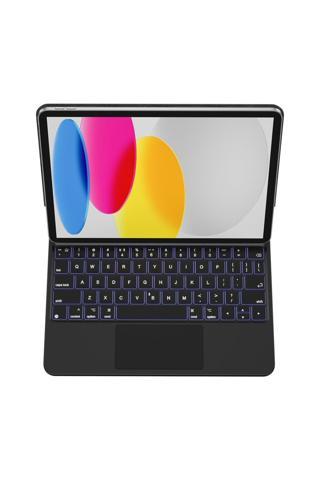 Wiwu Ipad 10.nesil 2022 10.9" Uyumlu Klavyeli Kılıf Touchpad Klavye Aydınlatmalı Kx005 Keyboard