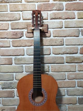 Gitar Gitar Stand Askı Kayışı Ahşap Pena Ve Pena Sarjör-Ceviz Rengi