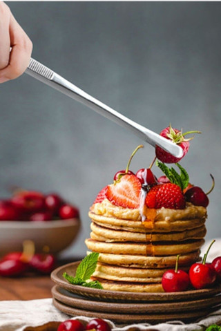 Büro Ev Ofis Mutfağı için Et Kızartma Maşası - Pratik Pişirme Cımbızı - Profesyonel Cımbız Maşa