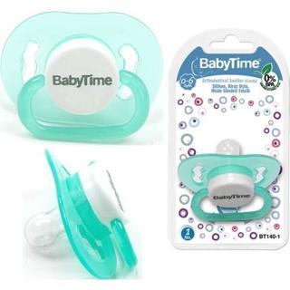 Baby Time Silikon Damaklı Şeffaf Gövdeli Desenli Emzik N.1