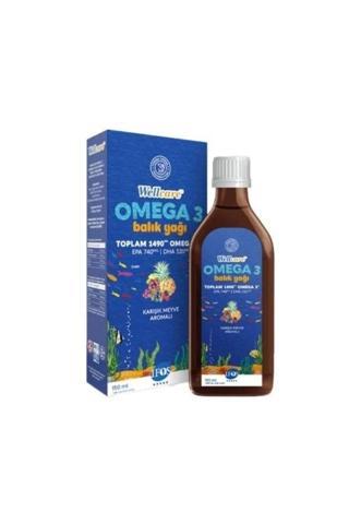 Omega 3 Doğal Karışık Meyve Aromalı Balık Yağı 150 Ml