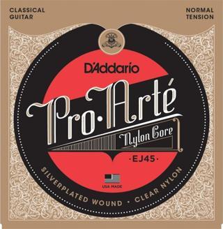 Daddario Ej45 Klasik Gitar Tel Seti, Pro-Arte, Silverplated Wound