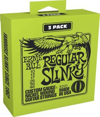Ernieball P03221 10-46 Elektro Tel (3lü Paket) Regular Slinky