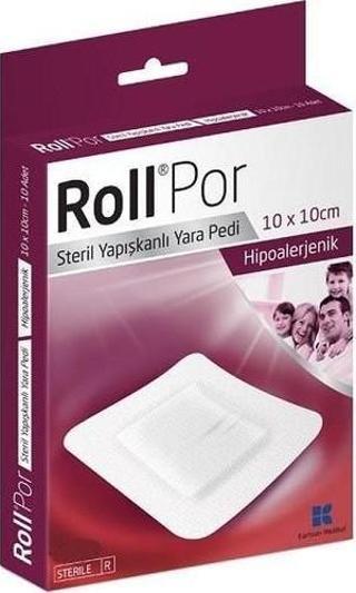 Roll Por 10X10 Cm 50Lı Steril Yapışkanlı Yara Pedi