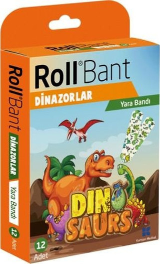 Rollbant Dinazorlar Yara Bandı 12 Adet