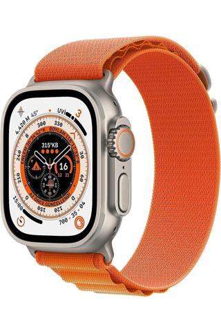 Apple Watch Ultra 49mm GPS+Cellular Titanyum Kasa ve Turuncu Alpine Loop - Large (Apple Türkiye Garantili)