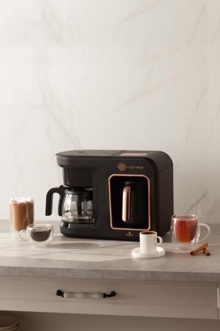 Karaca Hatır Plus Mod 5 In 1 Essential Kahve Makinesi Black Copper