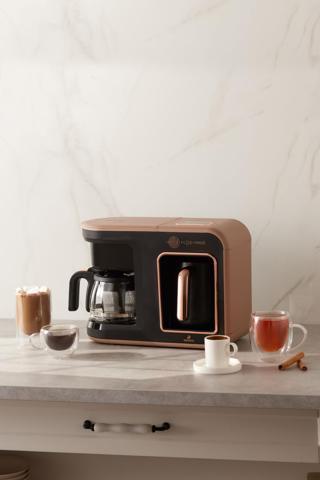 Karaca Hatır Plus Mod 5 In 1 Essential Kahve Makinesi Rosie Brown