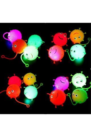 Kuzey Led Işıklı Kirpi Yoyo Yumuşak Stres Oyuncağı Işıklı Kirpi Renkli Pilli Led Işıklı Yılbaşı Hediyeleri