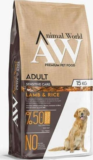 Animal World Adult Kuzu Eli Pirinçli Yetişkin Köpek Maması 15 kg