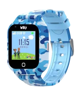 Wiky Watch 4s Kamuflaj Mavi Görüntülü Görüşmeli Akılı Çocuk Saati