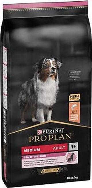 Pro Plan Medium Sensitive Skin Adult Somonlu Orta Irk Yetişkin Köpek Maması 14 Kg