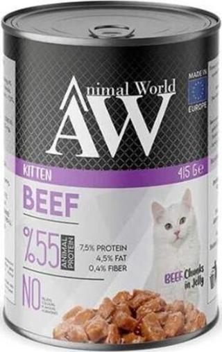 Animal World Kitten Beef Jelly Yavru Kedi Konservesi 415 Gr