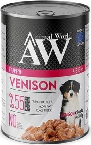 Animal World Puppy Venison Jelly Yavru Köpek Konservesi 415 Gr