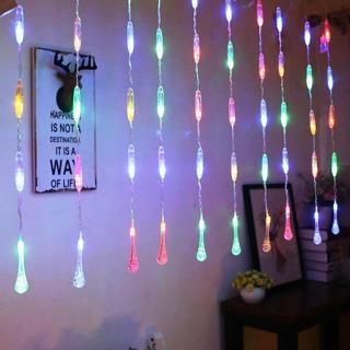 Kuzey Su Damlası Salkım Led Işık Renkli Led Işık 3 Metre 1.20 Cm Dal Yılbaşı Işıkları Noel Işıkları