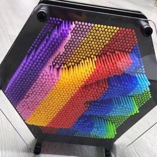 Kuzey Vıp Pin Art Dimensional Pin Sculpture Renkli Altıgen Pinart 3D Çivi Sanatı Stres Oyunu Aile Oyunu