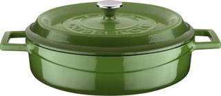 Lava Trendy 24 cm Demir Döküm Yayvan Tencere Yeşil