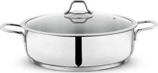 Schafer Held 28 cm Basık Çelik Tencere İnox
