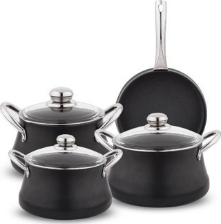 Schafer Ottawa 7 Parça Granit Tencere Seti Siyah