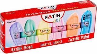 FATİH AKRİLİK BOYA 6x75 ml Pastel Seri
