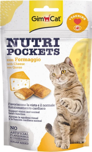 Gimcat Nutripockets Kedi Peynir Taurin Kedi Ödülü 60 Gr