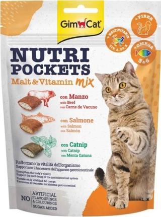 Gimcat Nutripockets Malt Ve Multivitamin Kedi Ödülü 150Gr