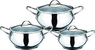 Kahramanlar Çelik Elit 3lü Büyük Boy Güveç Tencere Set