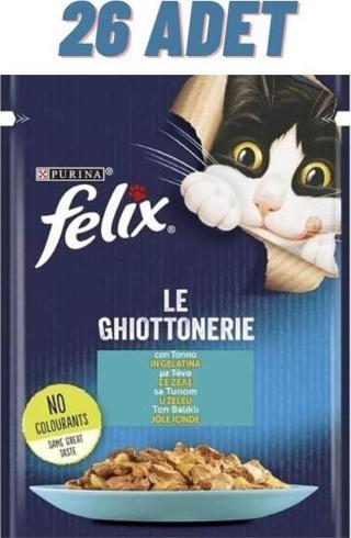 Felix Ton Balıklı Yetişkin Kedi Konservesi Pouch 26x85 Gr