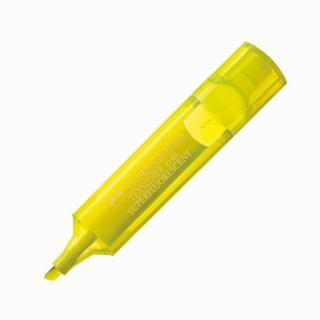 Faber Castell Fosforlu Kalem (Şeffaf Gövde) Sarı