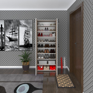 Kenzlife ayakkabılık ayakkabı dolabı kilitli be real crd 180*70*32 kapaklı arkalıklı ofis dolabı iki bölme