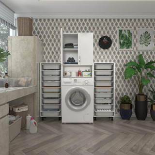 Kenzlife çamaşır makinesi dolabı sinemsepetduble byz 09 lu banyo arkalıksız kurutma bulaşık