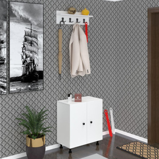 Kenzlife ayakkabılık cimcime4 byzbyz 68*060*32 kapaklı 4 raflı 12 çift ayakkabı kapasitesi