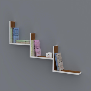 Kenzlife kitaplık günan 060*090*20 cvz duvar rafı 