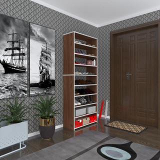 Kenzlife ayakkabılık goya cvz 180*70*30 arkalıksız ayakkabı ofis dolabı iki bölme