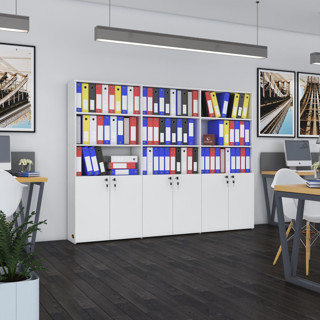 Kenzlife klasör dolabı kilitli kutalmış byz 175*240*30 klasörlük kitaplık ofis arkalıksız