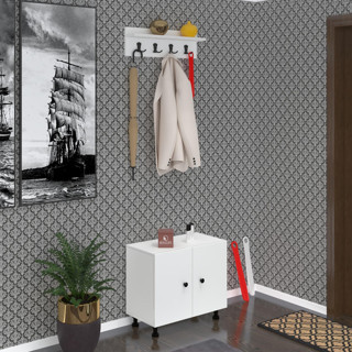 Kenzlife portmanto ayakkabılık ve askılık kalçın3 byzbyz 53*060*32 dokuz çift ayakkabı kapasitesi