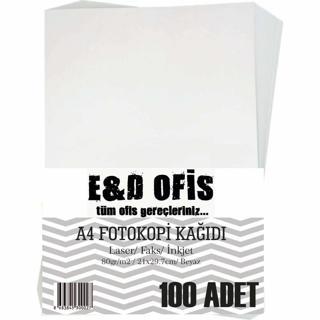E&D Ofis A4 Fotokopi Kağıdı 100 Yaprak