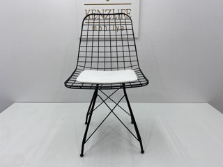 Knsz kafes tel sandalyesi 1 li mazlum syhbeyaz kumaş ofis cafe bahçe mutfak