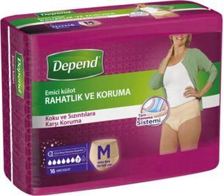 Depend Emici Külot Kadın Orta Ekonomik Paket 16'lı