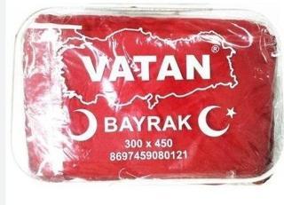Vatan Bez Bayrak Türk %100 Polyester 300x450 VT112