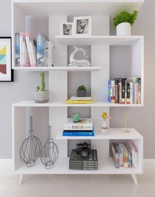 Moonlife Berlin Dekoratif Kitaplık Beyaz