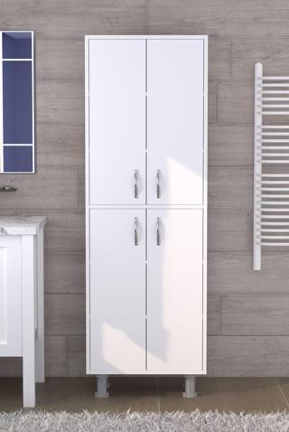 Moonlife Limasol 4 Kapaklı Çok Amaçlı Dolap Beyaz