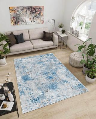 Dijidekor Işıltı Koleksiyonu Model187 Süngerli Dijital Baskılı Saçaksız Mutfak Halısı Yolluk