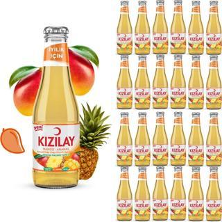 KIZILAY MADEN SUYU DOĞAL MANGO ANANAS AROMALI 200 ml X 24 ADET