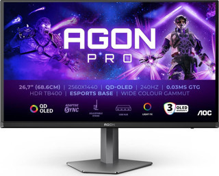 AOC AGON PRO 26.7" AG276QZD2 240Hz 0.03ms HDMI DP Pivot HDR Gaming Monitör (Ölü Pixel)