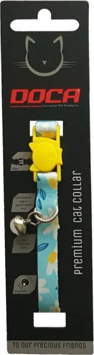 DOCA DAİSY DESENLİ KEDİ BOYUN TASMASI 1,2 X 18-28 CM