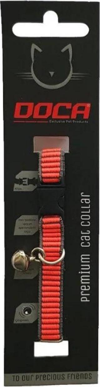 DOCA NEON PEMBE KEDİ BOYUN TASMASI 12 X 18-28 CM