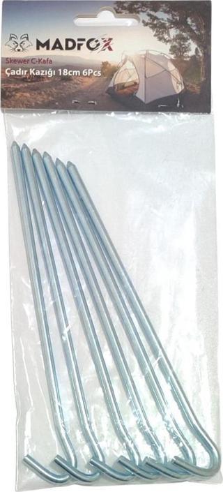 Madfox Skewer C-Kafa Çadır Kazığı 18cm 6Pcs