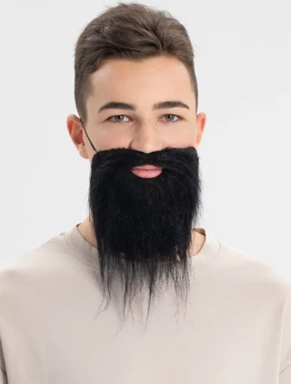 Siyah Renk Takma Sakal Bıyık Takımı