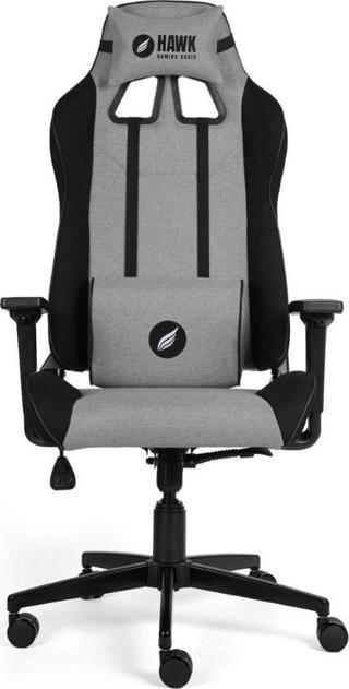 Hawk Gaming Chair Fab v2 3D Kolçak Kumaş Gri/Siyah Gaming (Oyuncu) Koltuğu